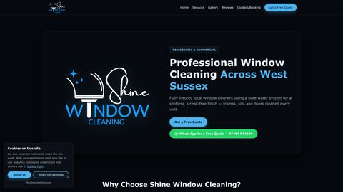 Shine Window Cleaning website